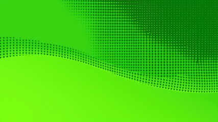 Obraz premium Abstract Green Halftone Wave Background Design with Dynamic Curves and Dotted Patterns