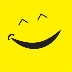 smile icon logo and symbol vector