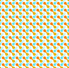 Seamless retro geometric pattern in bright colors
