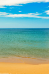 Sonasea Beach, Phu Quoc, Vietnam - November 26th 2024: Coastal Resort Scenery of Phu Quoc Island in Vietnam. A Tropical Tourism Destination for Summer Vacation in Southeast Asia. On a hot sunny day.