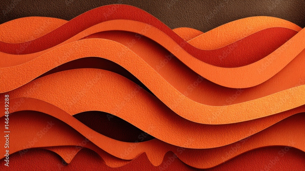 Poster wall featuring a wave pattern representing tactile volatility and the concept of fluctuation beyond 