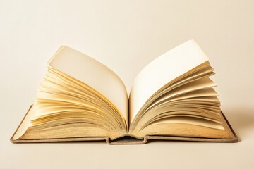 Obraz premium Open book with blank pages