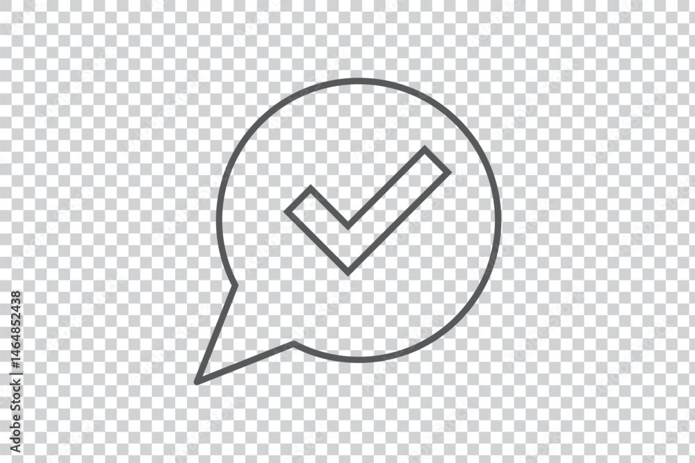 Poster this minimalist checkmark icon clearly conveys approval or completion, making it ideal for design pr