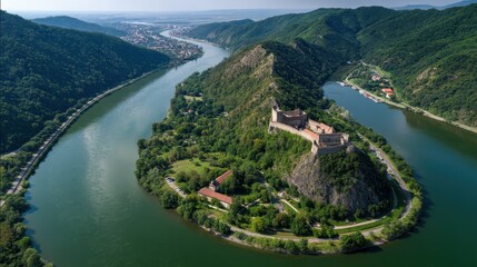 Visegrad Fortress: A Majestic Castle Overlooking the Danube River Bend in Hungary