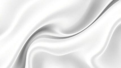 Fototapeta premium Abstract Draped Fabric Elegant White Silk Texture Background