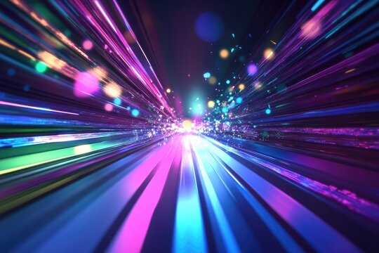 Dynamic neon city speed