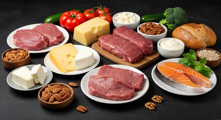 High Protein Food Assortment