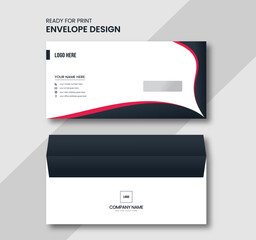 Creative modern envelope design, professional corporate identity template design