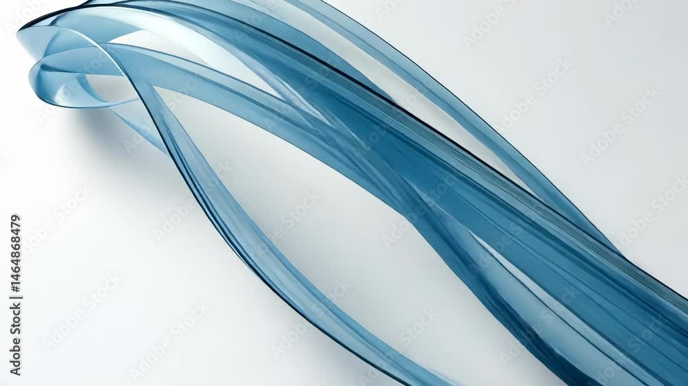 Poster swirling movement abstract gradients flowing across soft light blue background, generating dynamic v