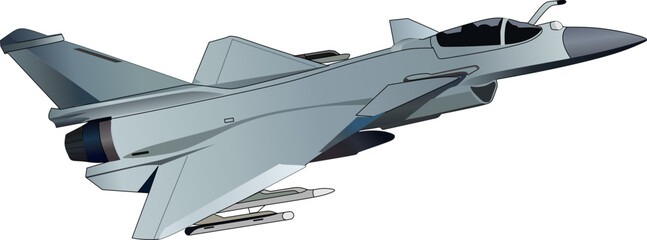 Military jet figther Figourous dragon Chengdu J10