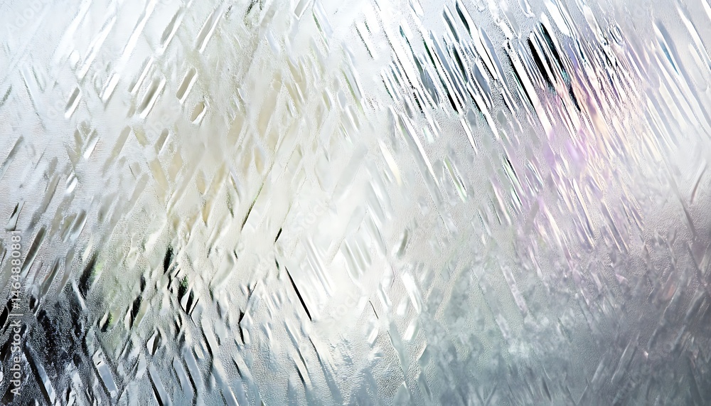 Poster holographic silver foil texture with a geometric pattern creating a shimmering hologram effect, feat