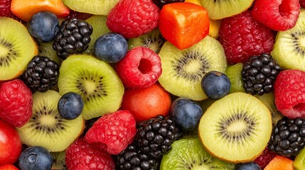 Obraz premium Detox healthy lifestyle event featuring fresh fruits kitchen food photography colorful display wellness concept