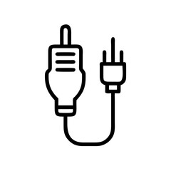 Coaxial Cable Plug Icon Design