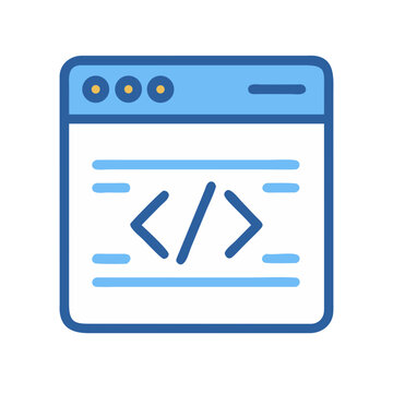 Coding Web Interface Icon Design

