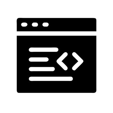 Coding Web Interface Icon Design

