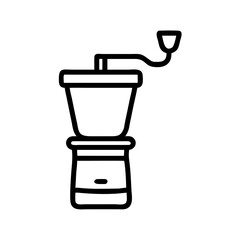 Coffee Grinder with Cup Icon Design