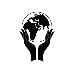 World Environment Day Silhouette  and Nature Elements – Vector Illustration
