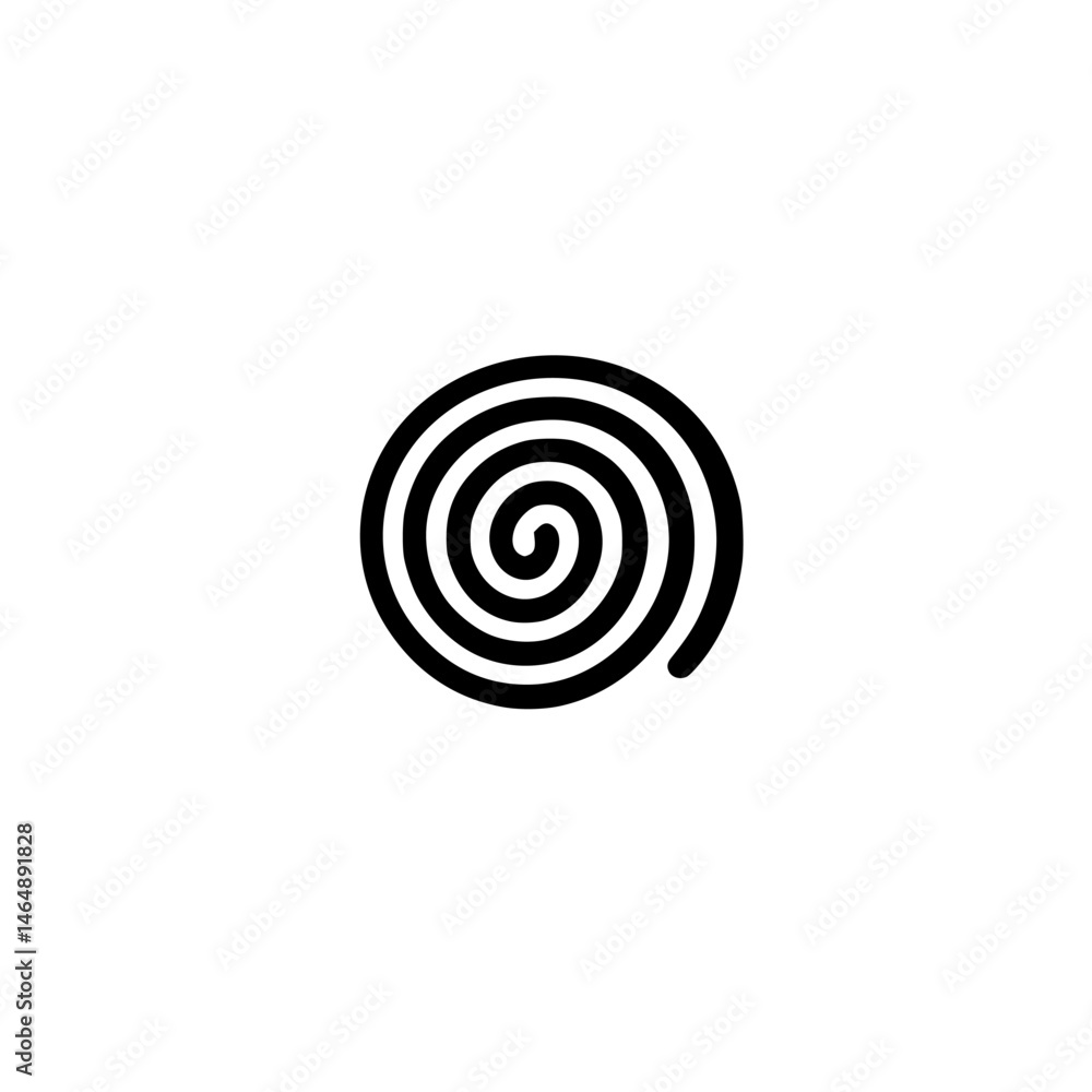 Poster abstract spiral vector illustration representing continuous motion and creativity suitable for desig