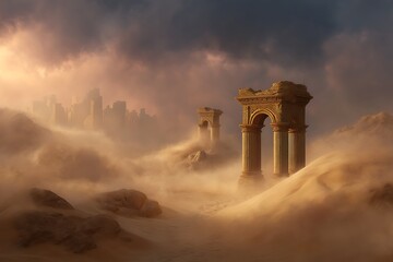 Fototapeta premium Ancient ruins of the castle