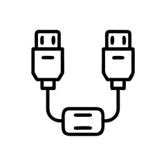 Dual USB Connectors Icon Design