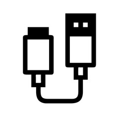 Dual USB Connectors Icon Design