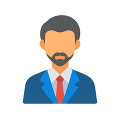 Male Business Avatar Icon Design