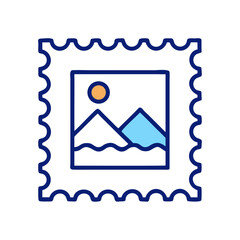 Postage Stamp Icon Design