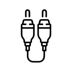 RCA Connector Head Icon Design