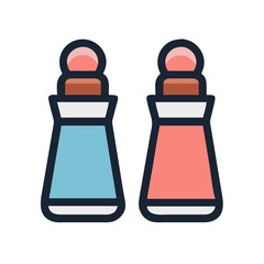 Salt and Pepper Set Icon Design
