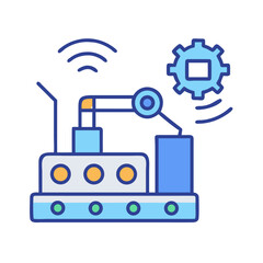 Smart Factory Control Icon Design