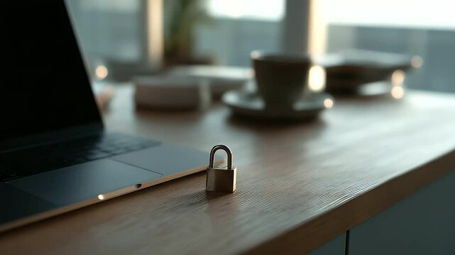 Online Privacy with Secured Laptop and Ambient Lighting