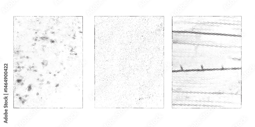 Leinwandbilder grunge urban backgrounds set.texture vector.dust overlay distress grain ,simply place illustration o