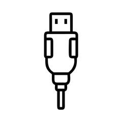 USB Type B Connector Icon Design