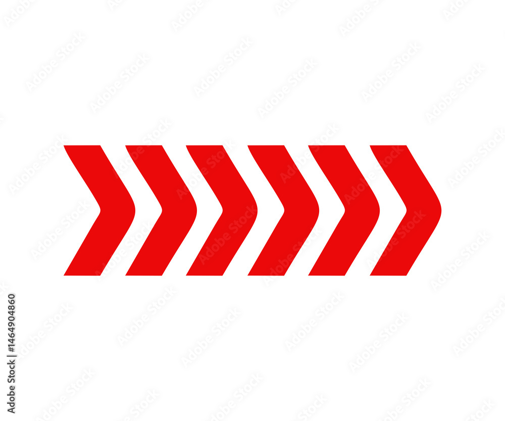 Poster red dynamic arrow symbol. dynamic red arrows illustration on transparent background.