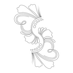 An illustration of a vectors different type of  flowers in continuous line art drawing style.