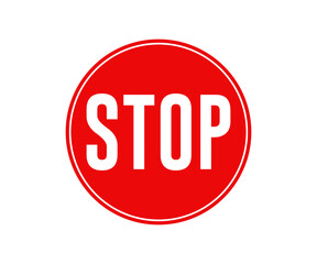 Stop sign in circle. No entry signs with red forbidden signs don't touch. No entry hand red label or sticker. Ban or prohibited sign illustration on transparent background. 

