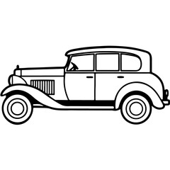 retro car vector