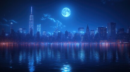 Fototapeta premium NYC Nightscape