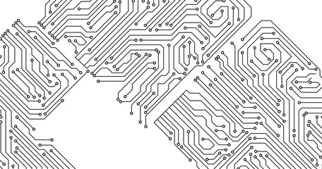 Circuit lines and seamless technological connections.