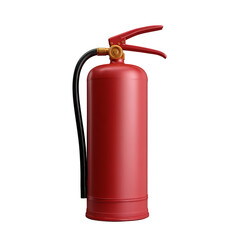 Fototapeta premium Red fire extinguisher isolated on white background 