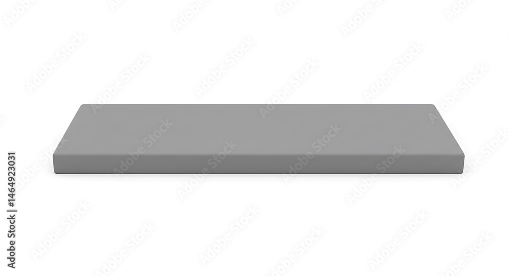 Poster gray rectangular platform for product display minimalist style