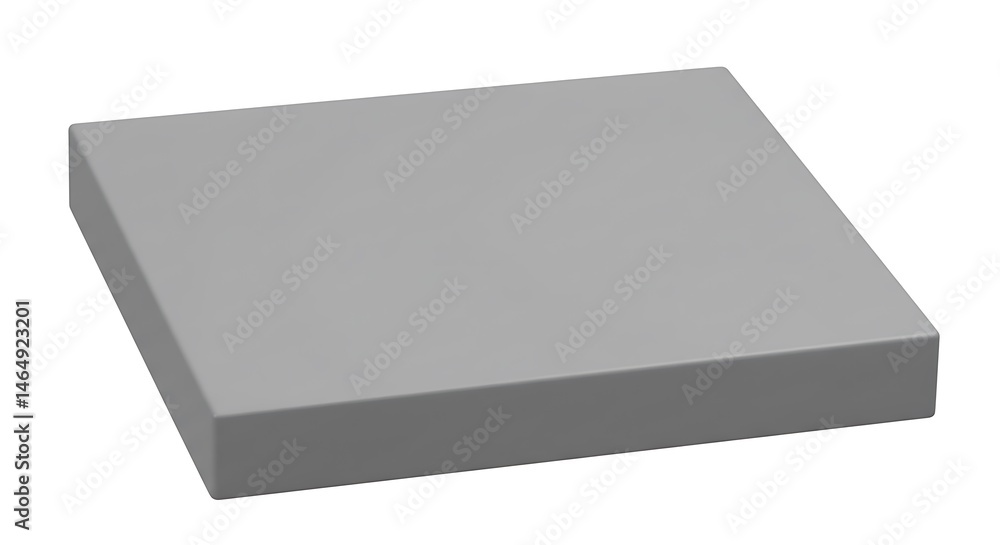 Poster isolated gray square on white background for product display