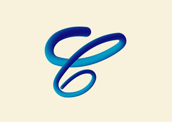 Obraz premium 3D typography C