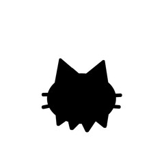 Cat head vector