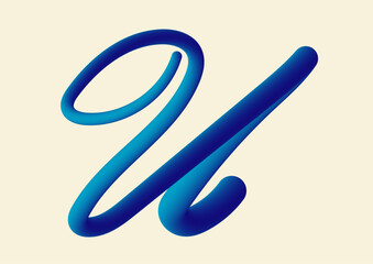 3D typography U