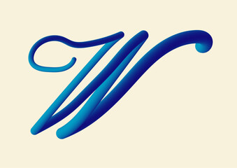 3D typography W