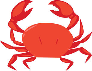 Ocean Crab Illustration