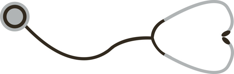 Illustration of a Medical Stethoscope. Medicine vector illustration