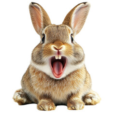 Fototapeta premium Cute Surprised Bunny Rabbit