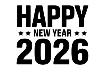 Fototapeta premium Happy new year 2026 celebration festive greeting